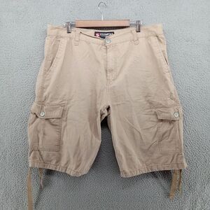 Southpole Cargo Shorts Mens 38‎ Beige Khaki Baggy Longer Length Y2K Style